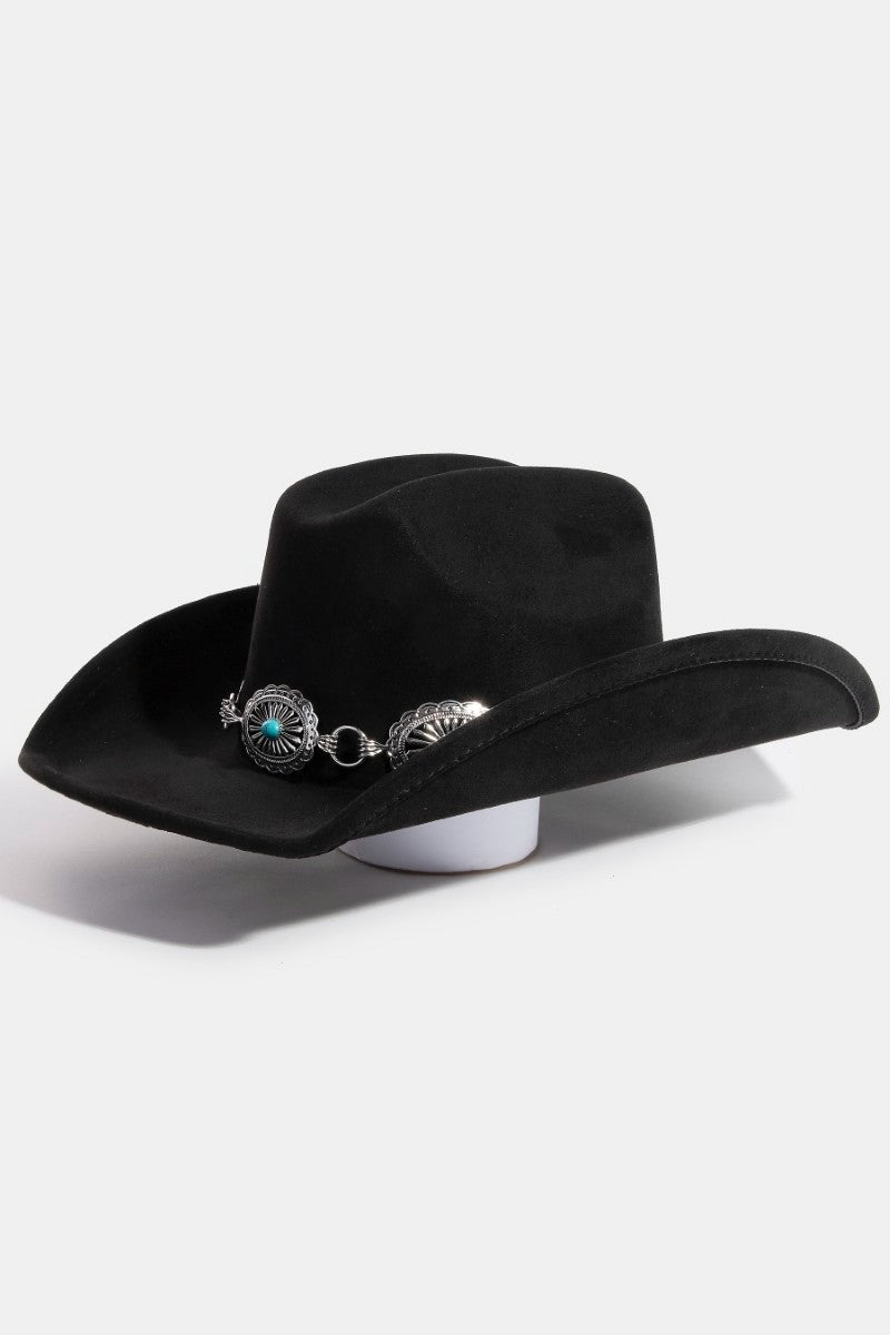 Concho Cowboy Hat (Black)