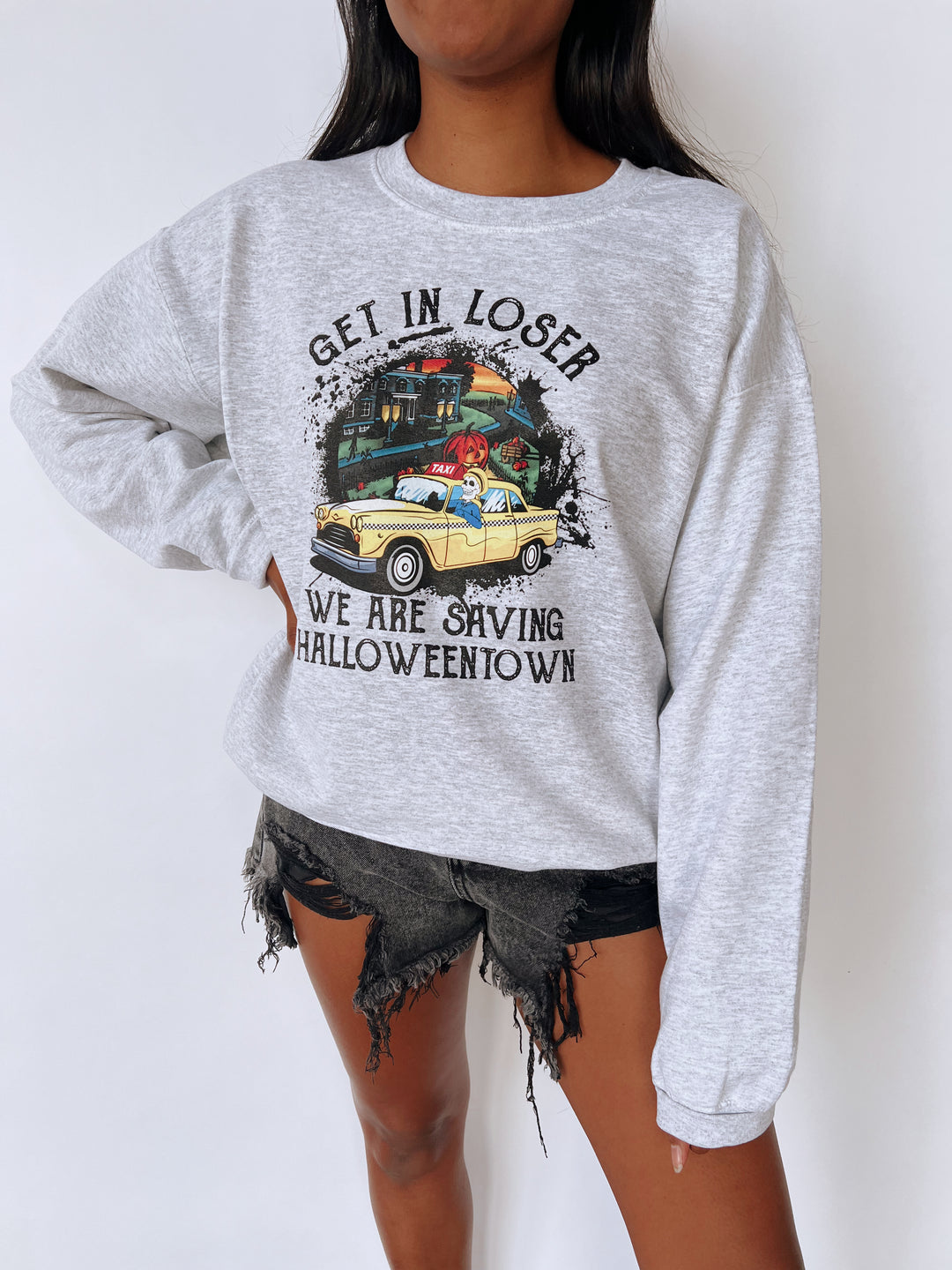 Get In Loser Halloweentown Graphic Sweater