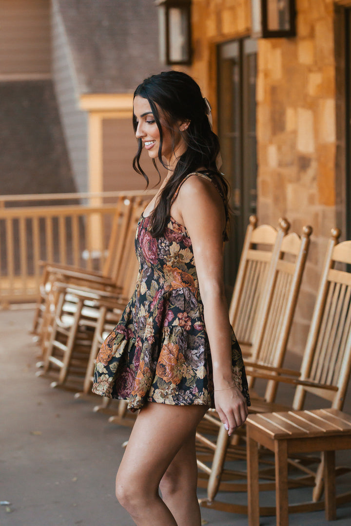 Evie Tapestry Ruffle Romper