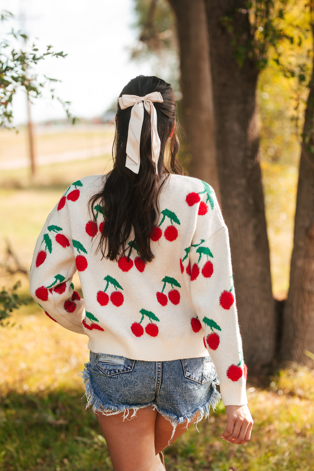 Sweet As Cherries Knit Sweater