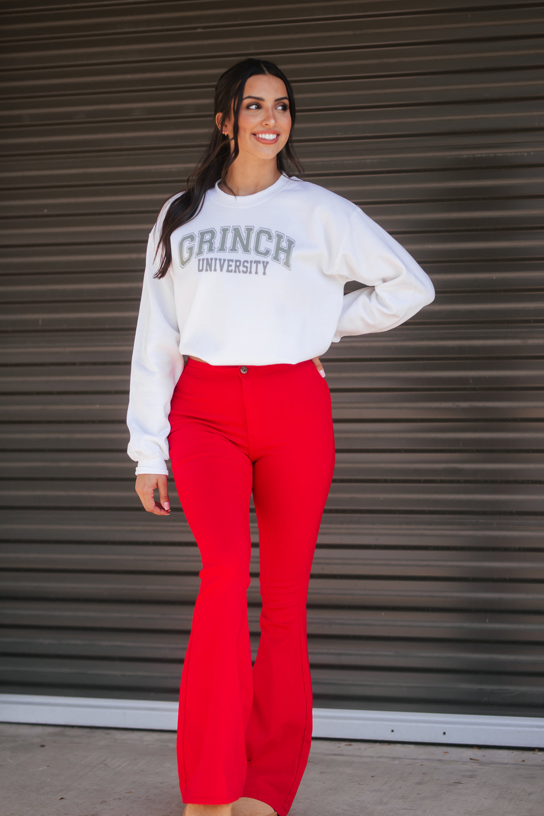 Grinch University Graphic Sweater