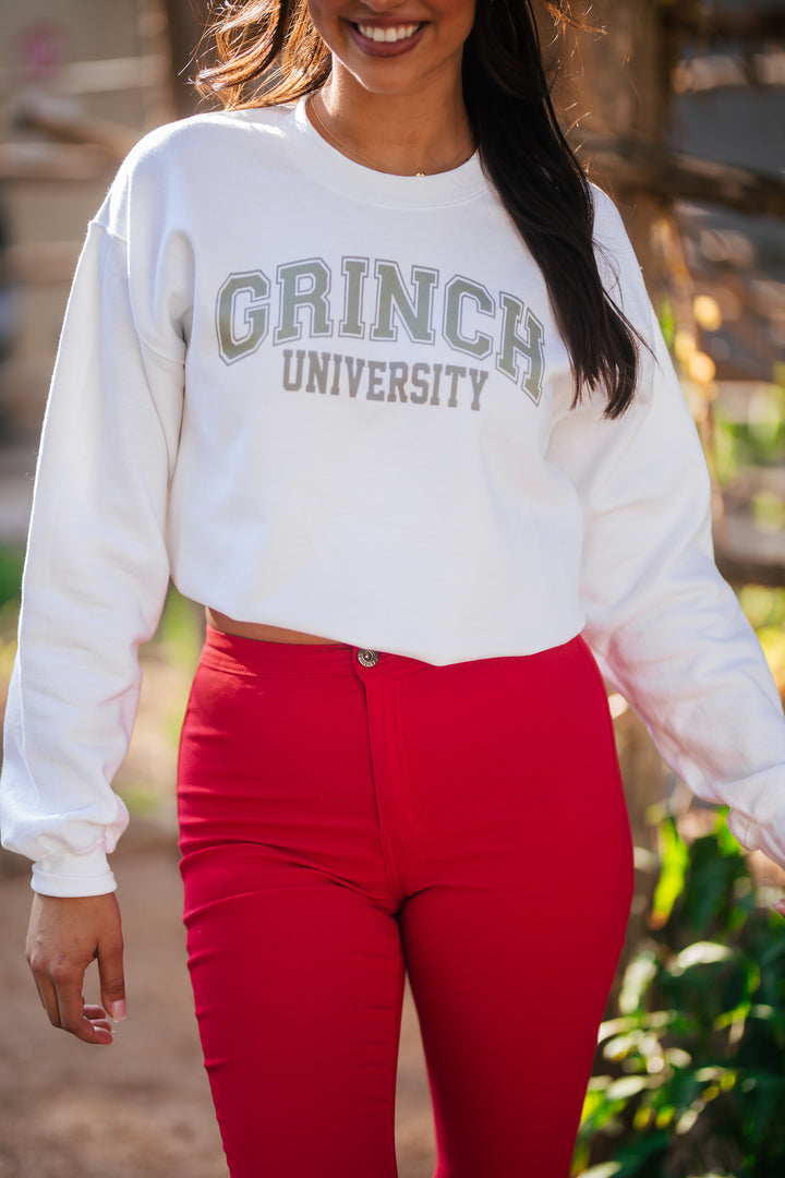 Grinch University Graphic Sweater