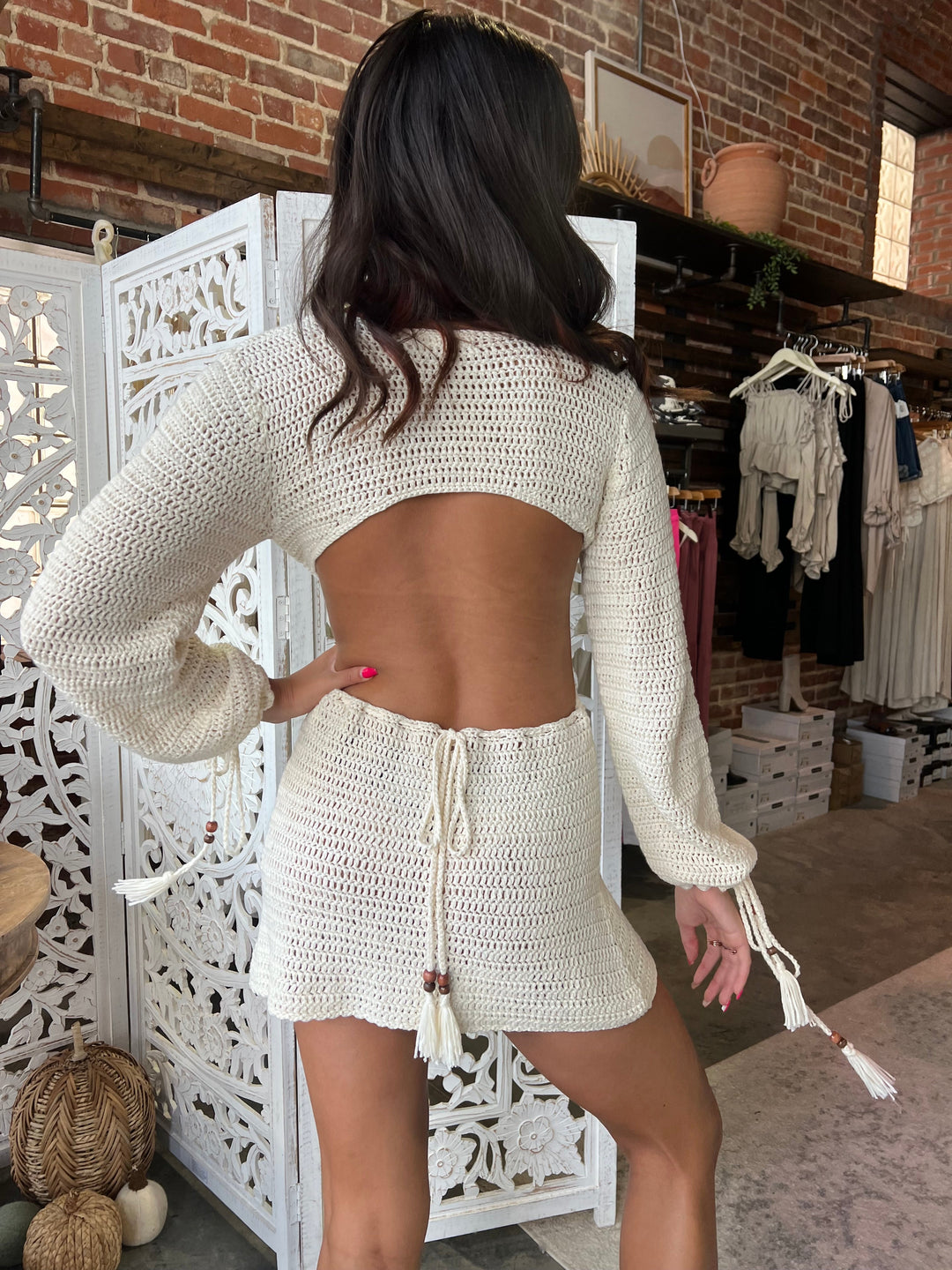 Sundaze Crochet Mini Dress