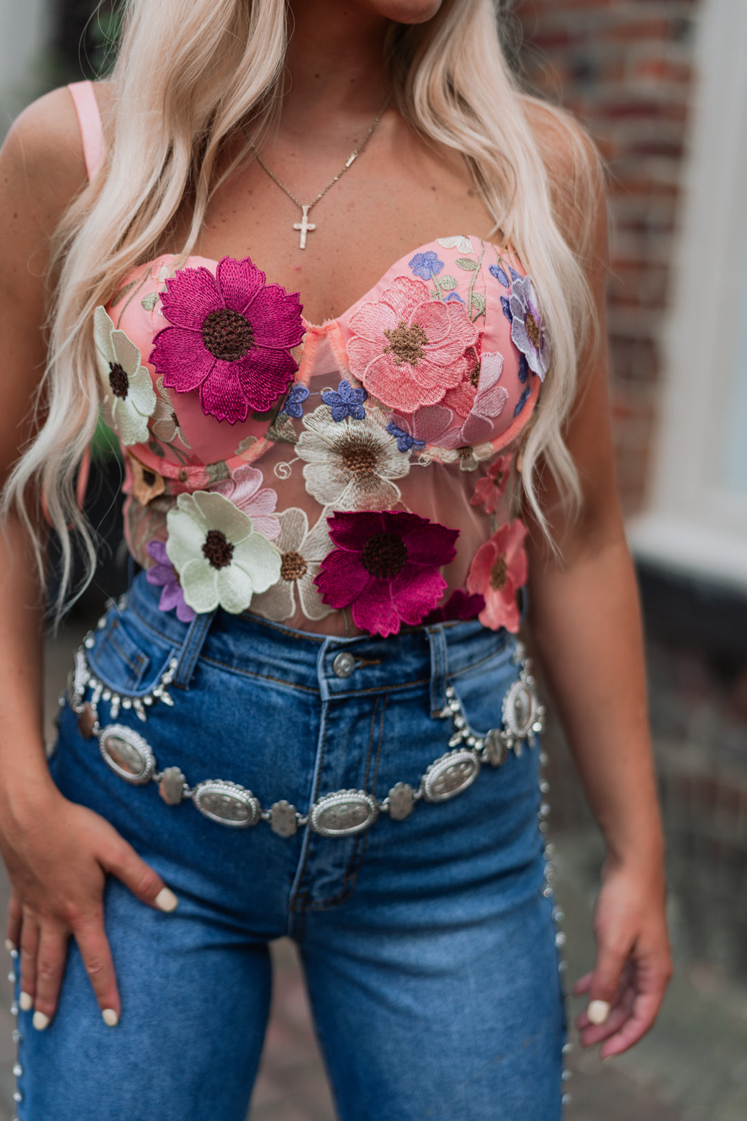 Wildflower Mesh Bodysuit