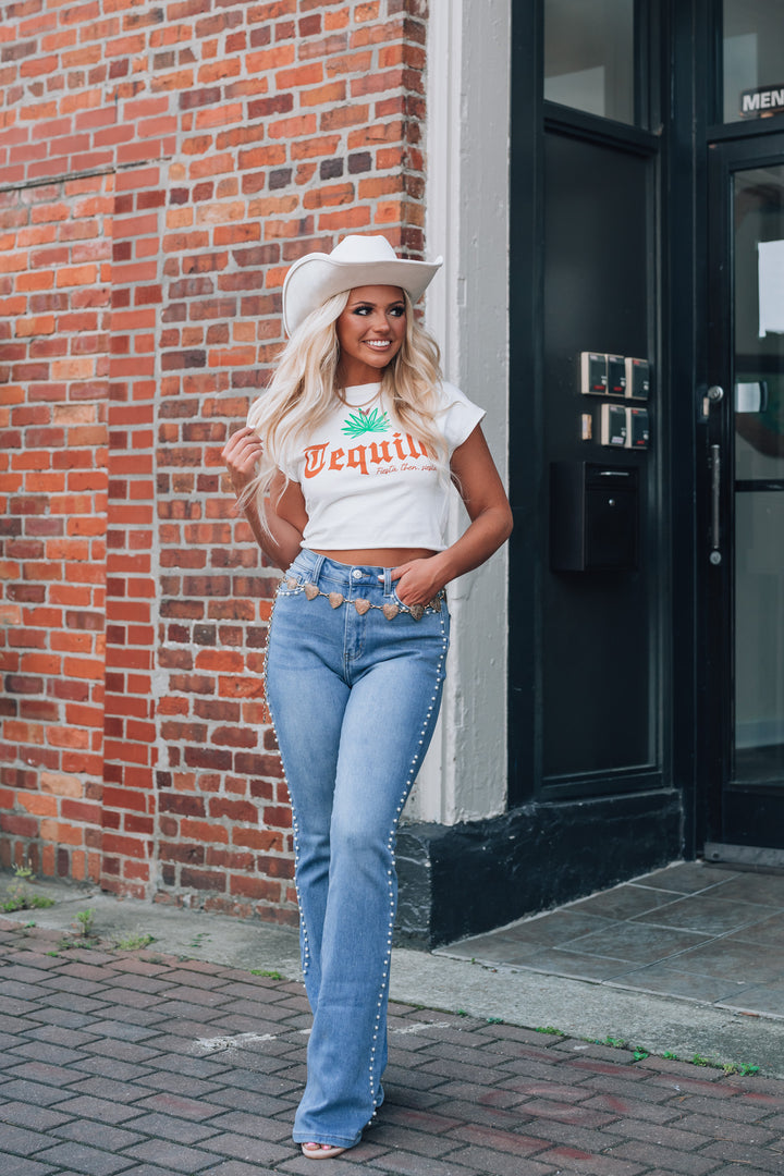 Tequila Fiesta Graphic Tee (Ivory) FINAL SALE