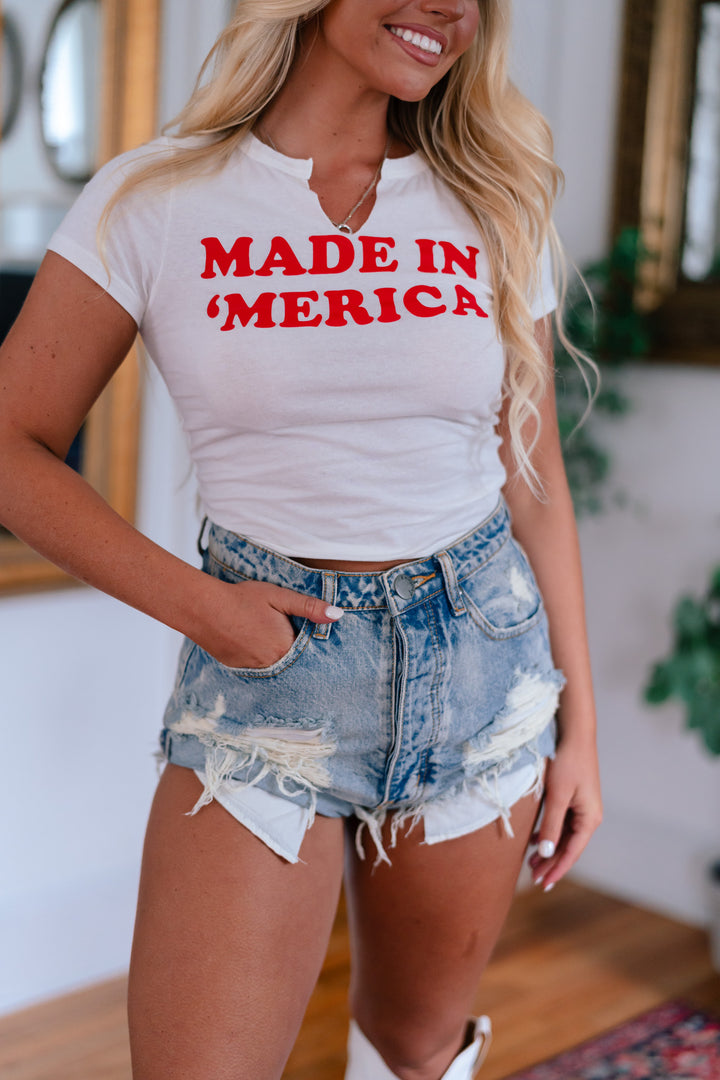 Made In 'Merica Crop Top FINAL SALE