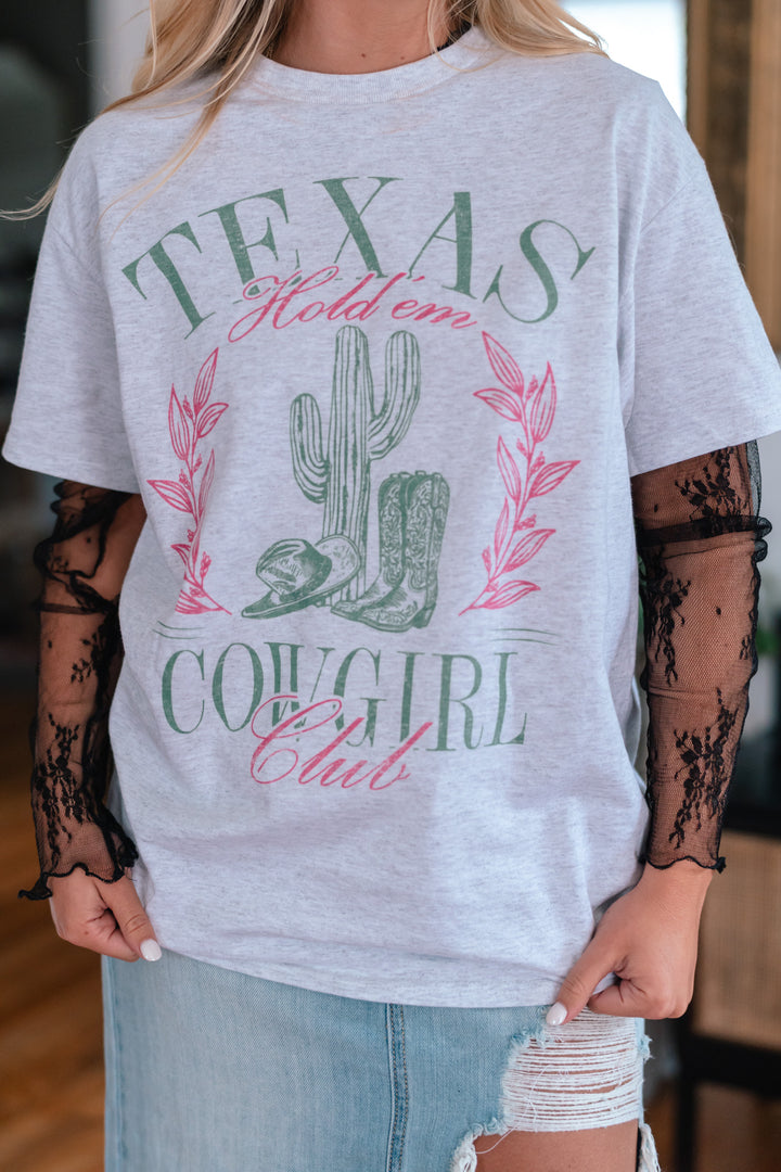 Texas Cowgirl Club Oversized Tee