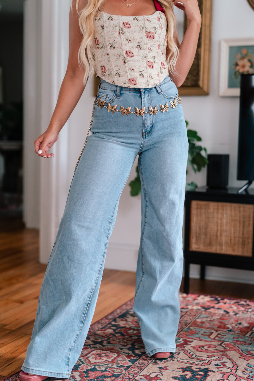 Wide Leg Essential Denim Jeans