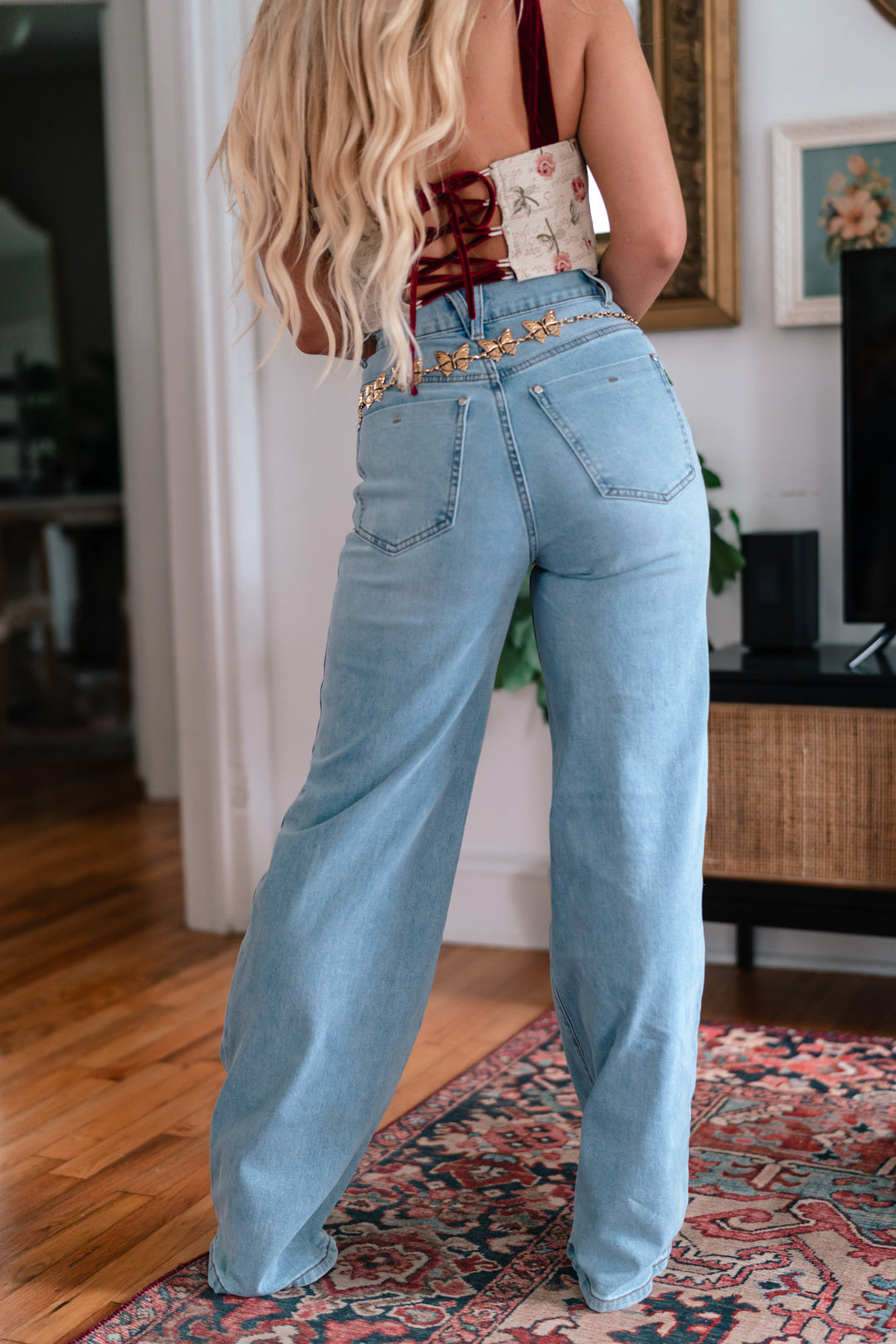 Wide Leg Essential Denim Jeans