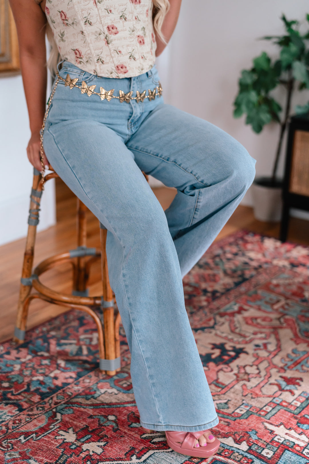 Wide Leg Essential Denim Jeans