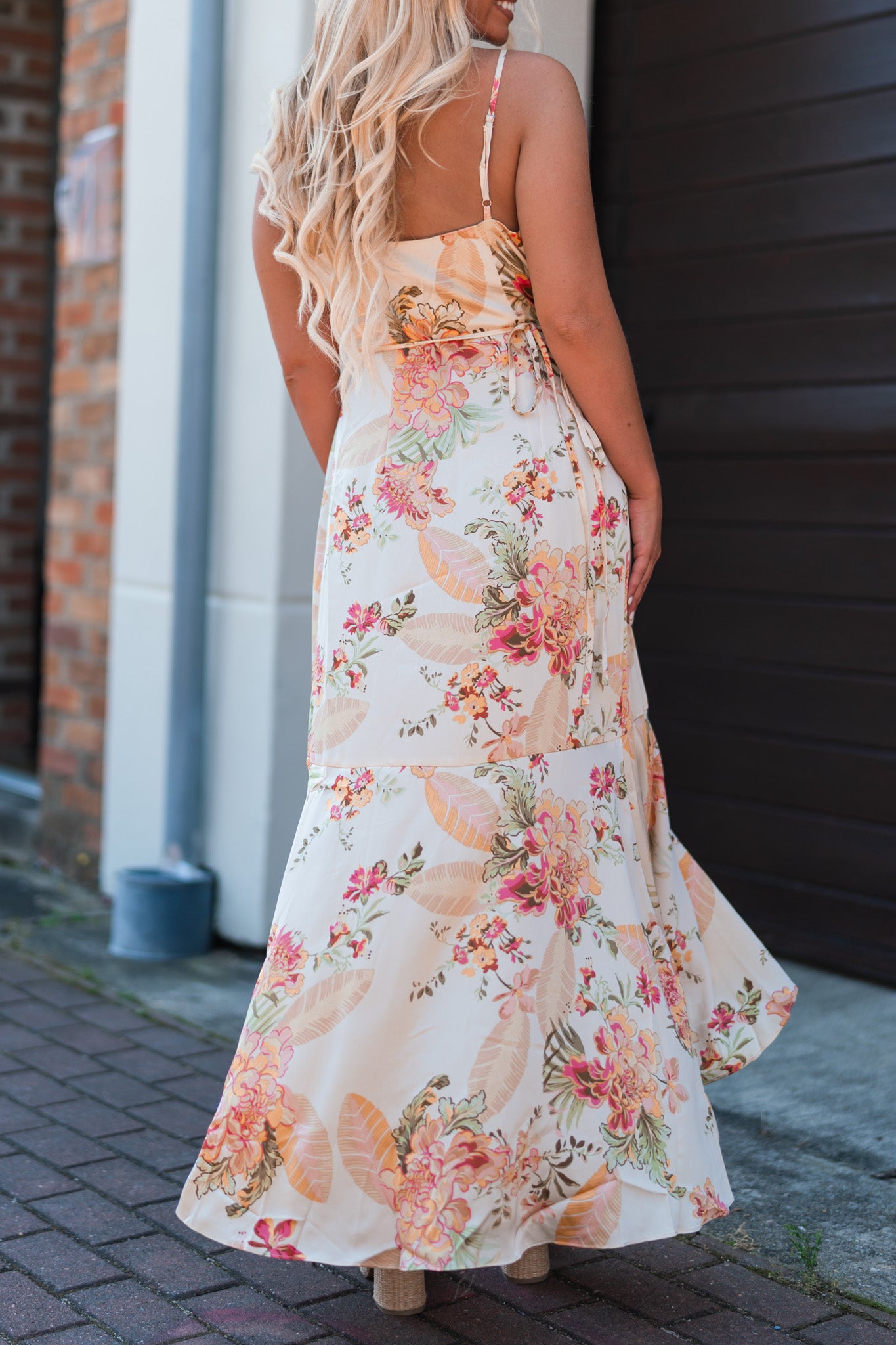 Golden Floral Wrap Dress – Southern Alternative