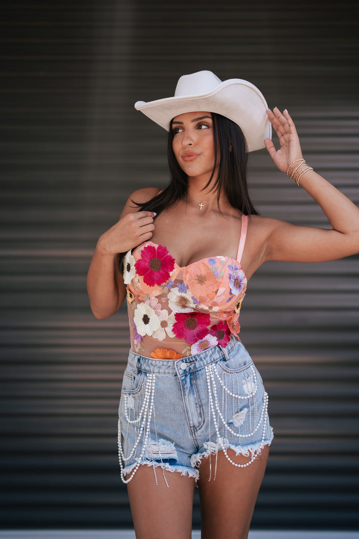 Wildflower Mesh Bodysuit