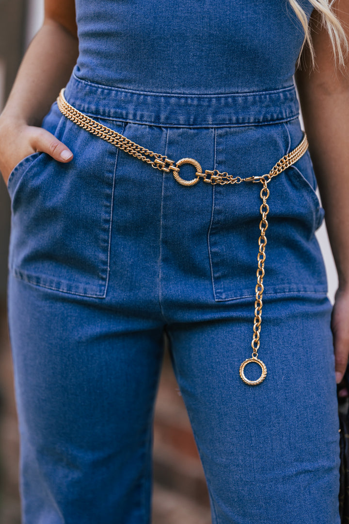 Material Girl Chain Belt FINAL SALE