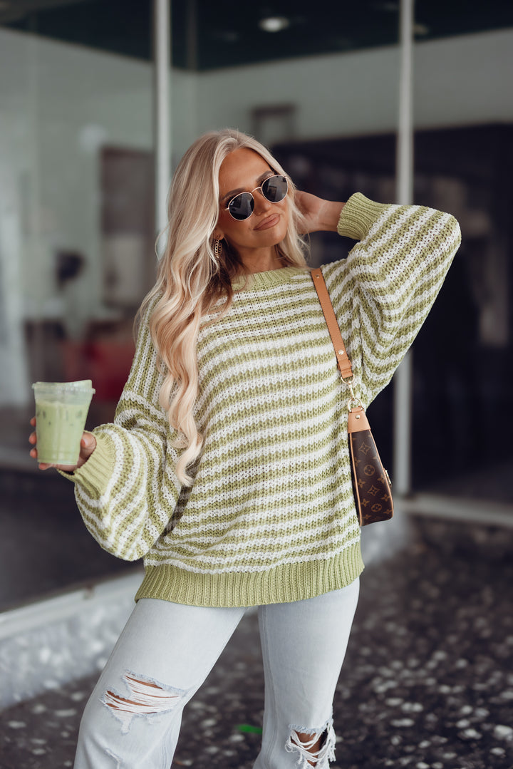 Cory Striped Knit Sweater