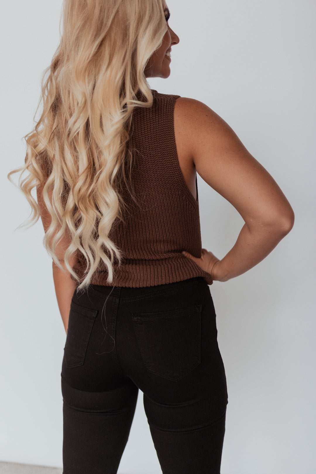 Autumn Turtleneck Top (Brown) FINAL SALE