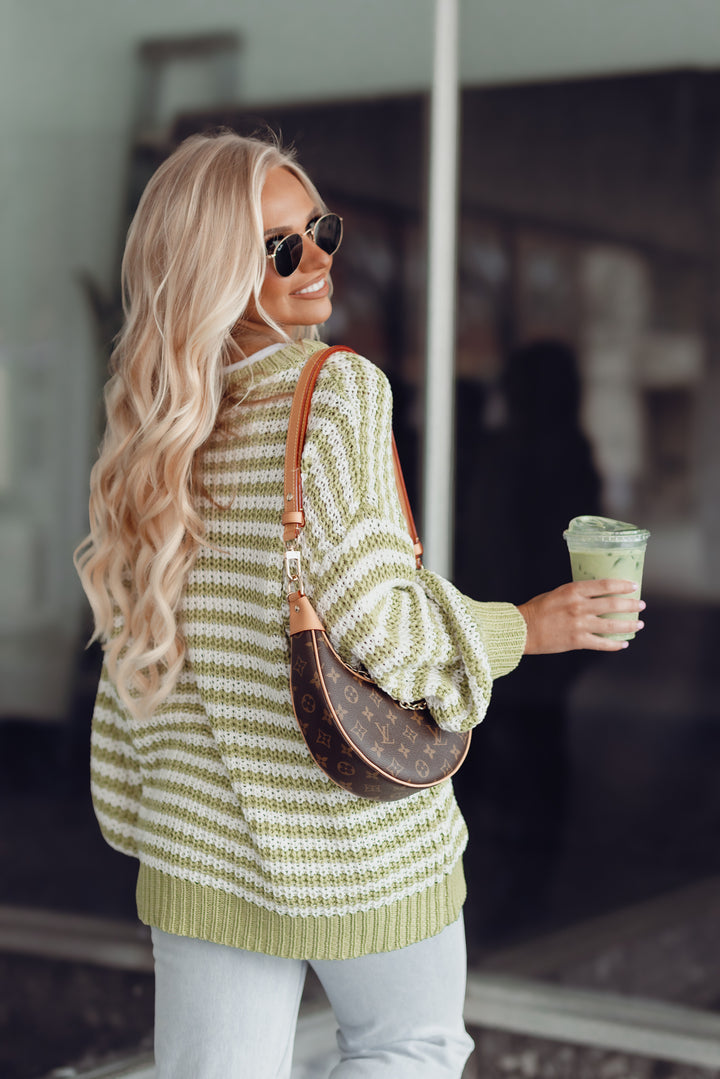 Cory Striped Knit Sweater