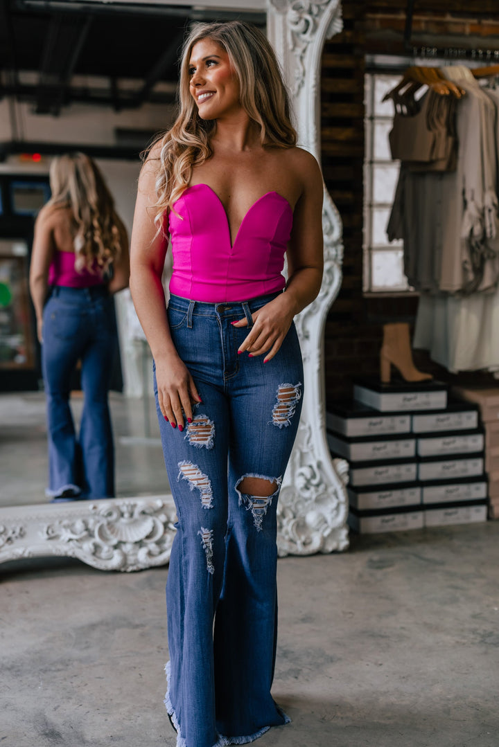 Late Nights Bodysuit (Pink)