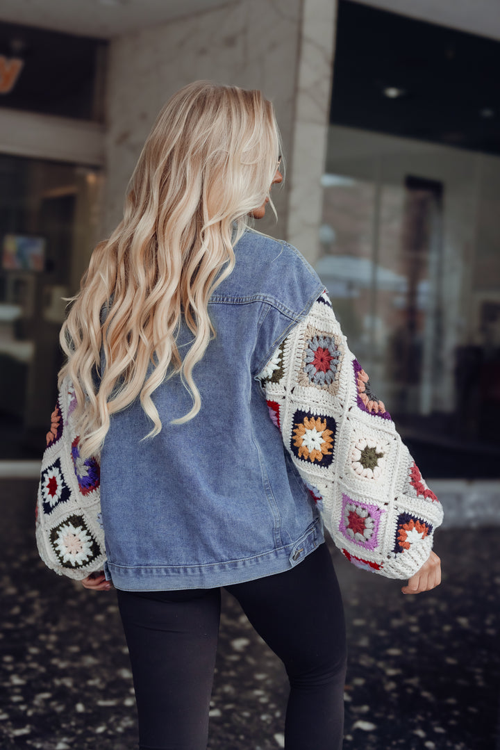 Crochet Denim Jacket