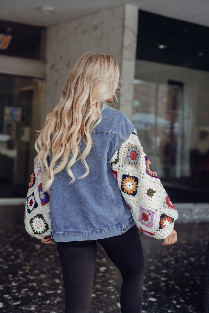 Crochet Denim Jacket