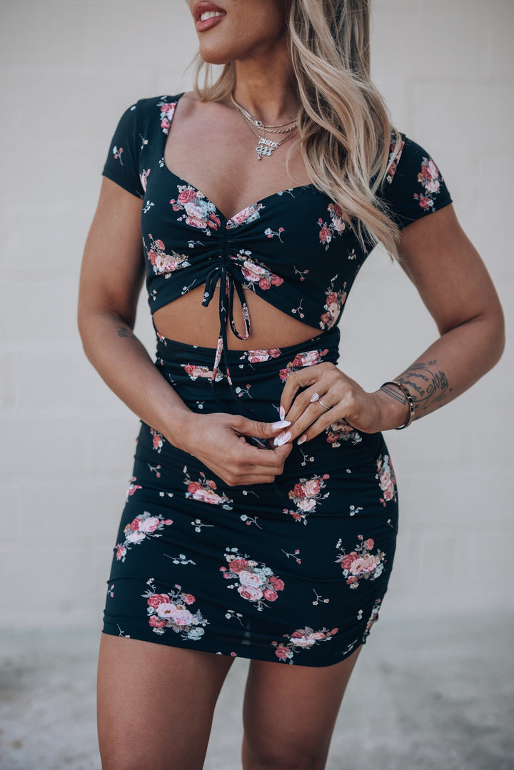 Last Dance Floral Mini Dress FINAL SALE