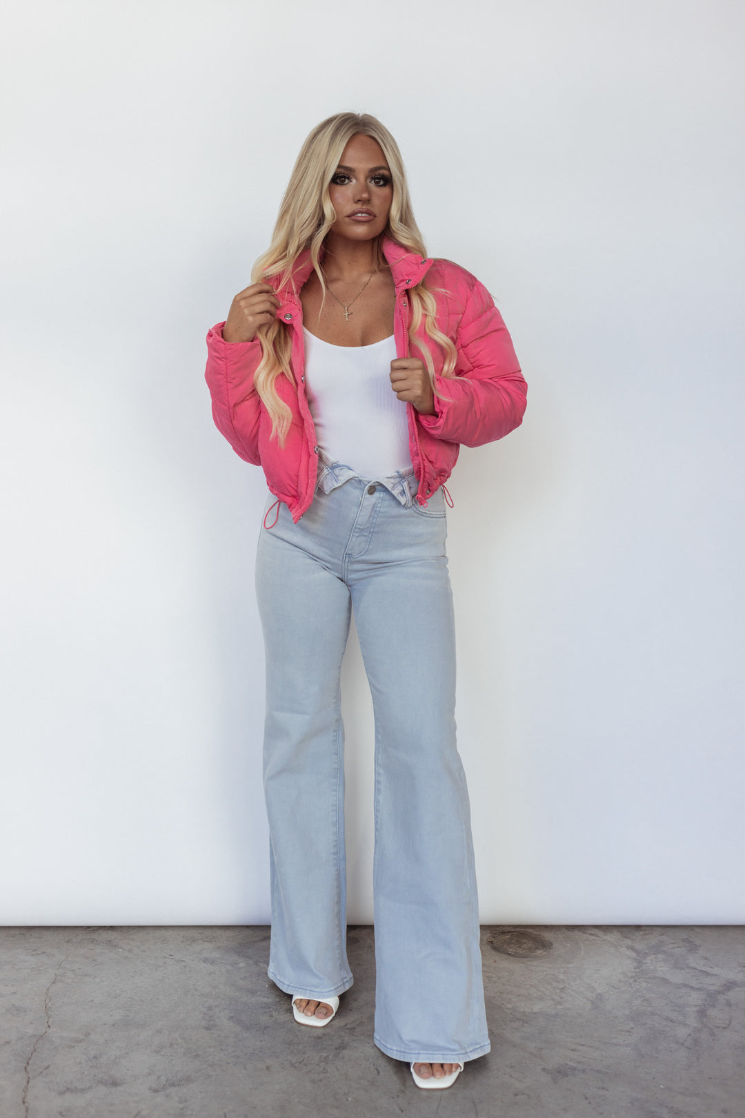 On The Go Puffer Jacket (Pink) FINAL SALE