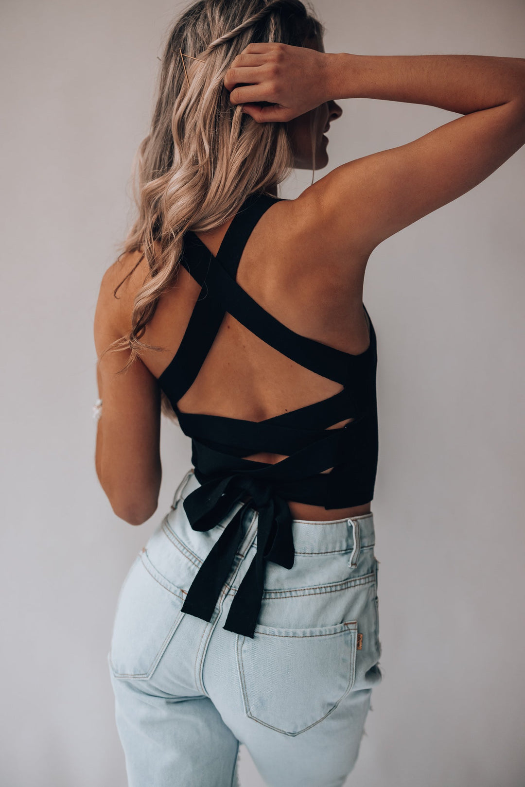 Heartbreaker Knit Crop Top (Black)