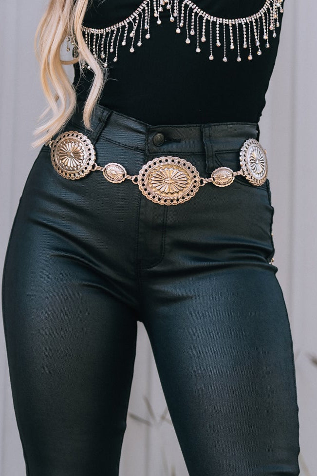 On The Range Large Concho Chain Belt