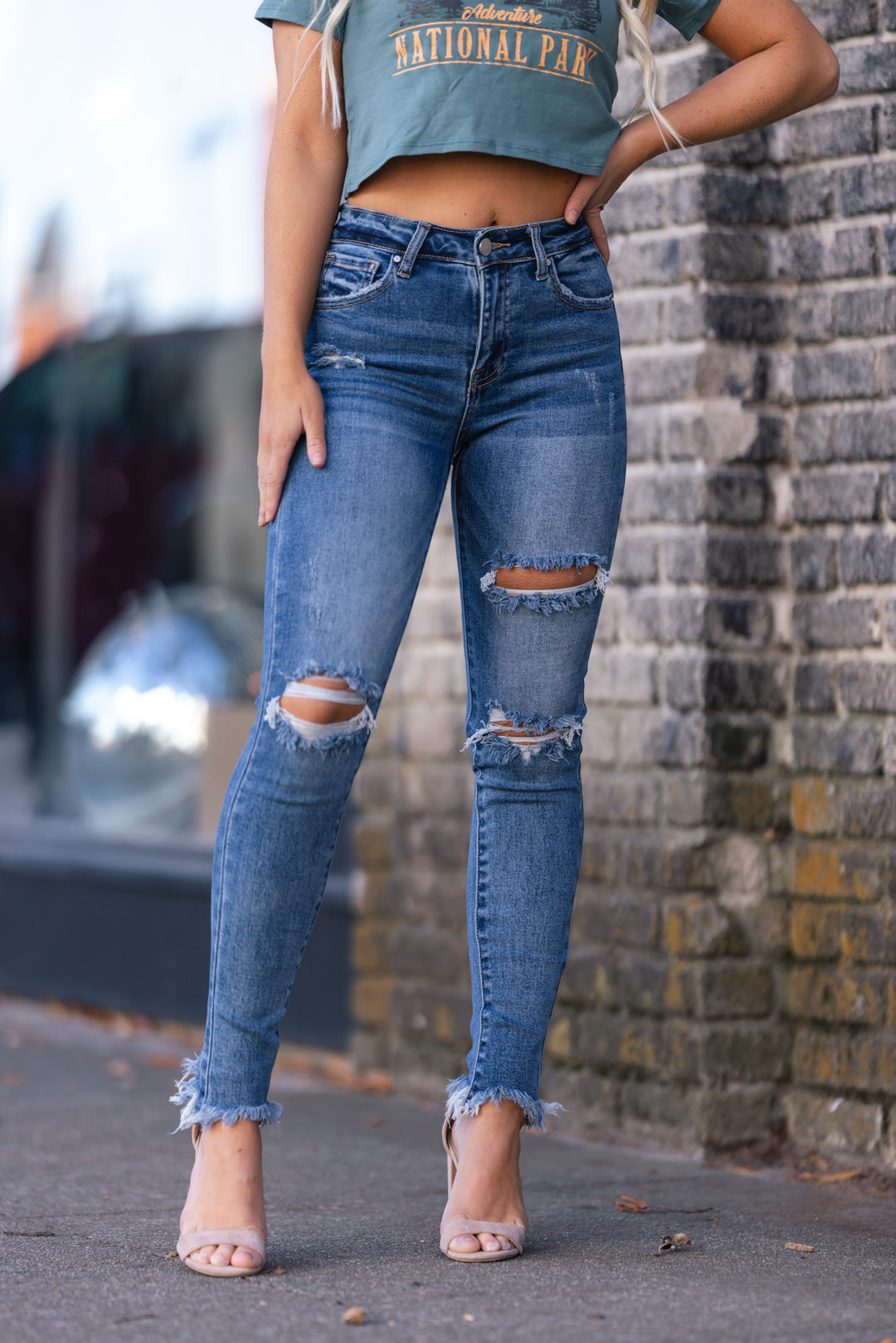 Matisse Frayed Denim Jeans FINAL SALE