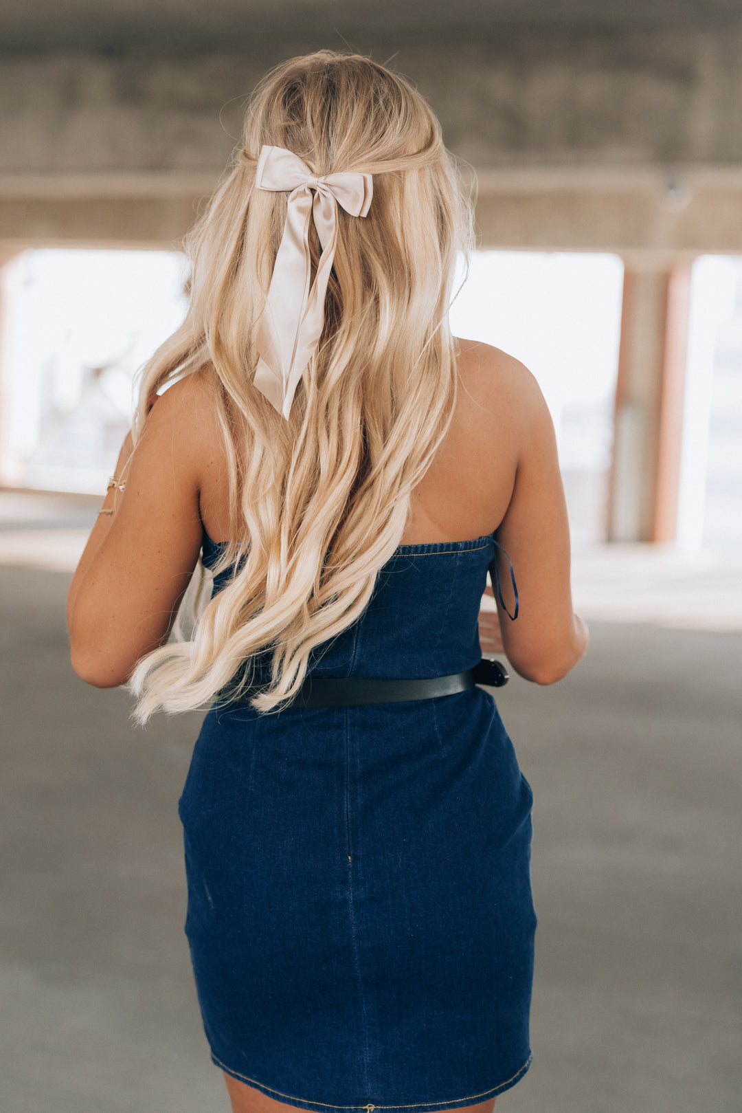 Hazel Denim Bustier Dress