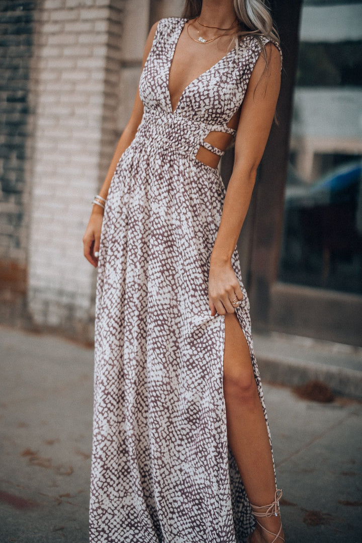 Onyx Maxi Dress (Wine) FINAL SALE