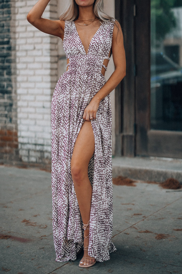 Onyx Maxi Dress (Wine) FINAL SALE