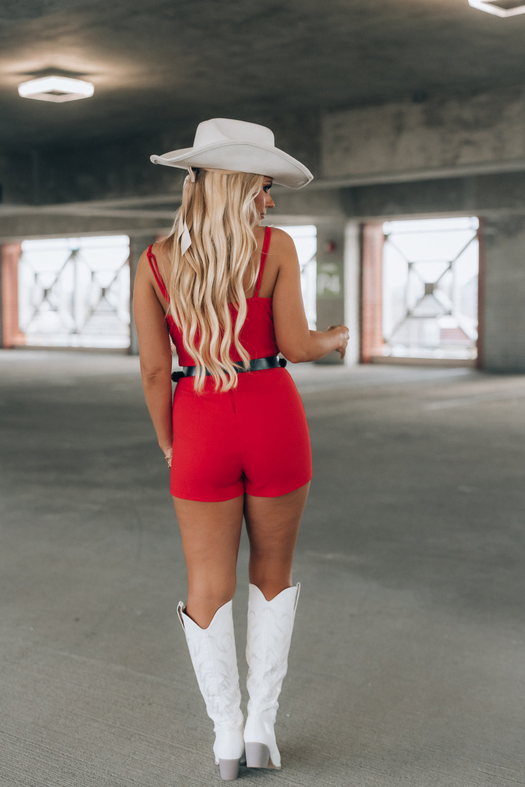 Hot Stuff Rhinestone Romper