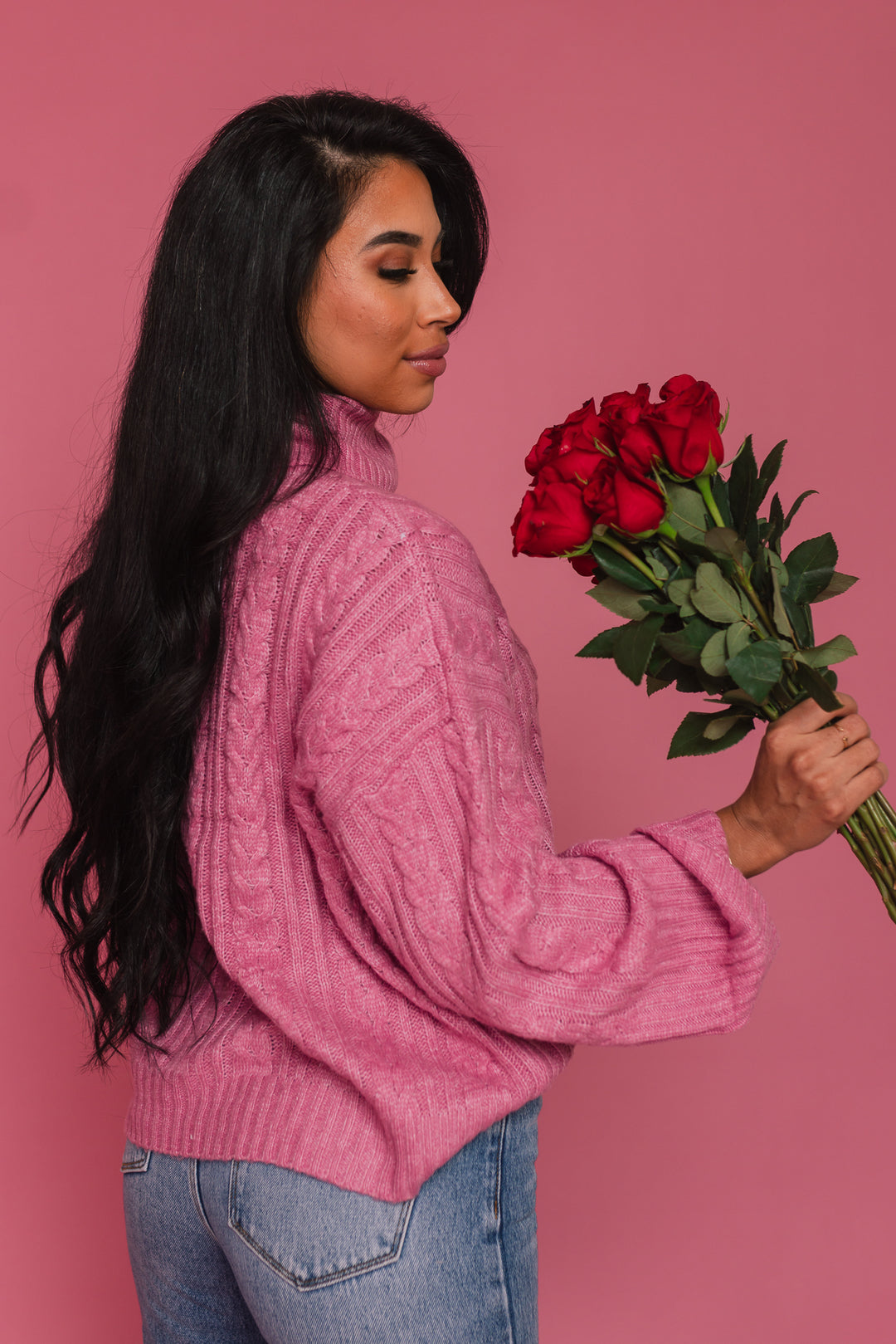 Forever Yours Knit Sweater (Rose)