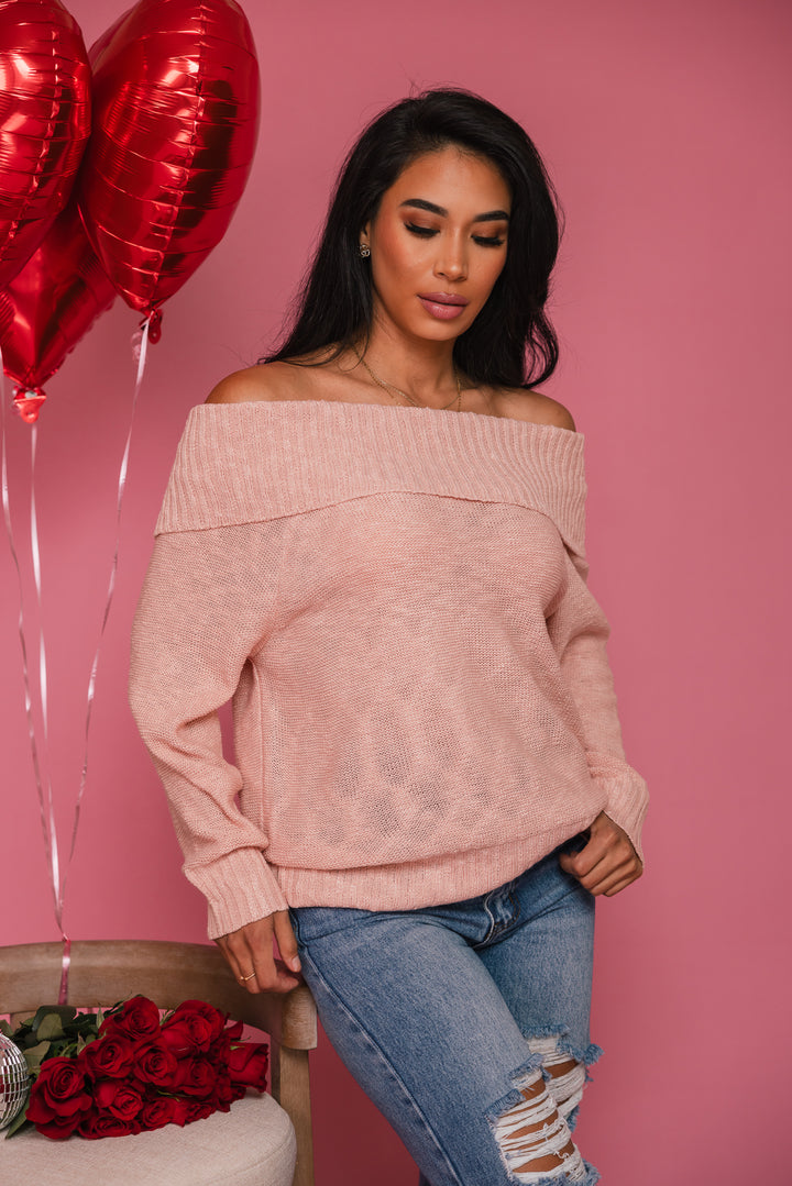 Lola Off Shoulder Knit Sweater