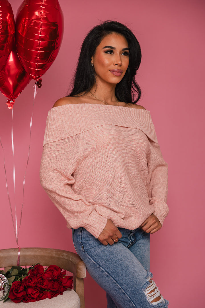 Lola Off Shoulder Knit Sweater