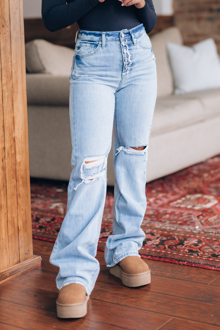 Cory High Rise 90's Wide Flare Jeans