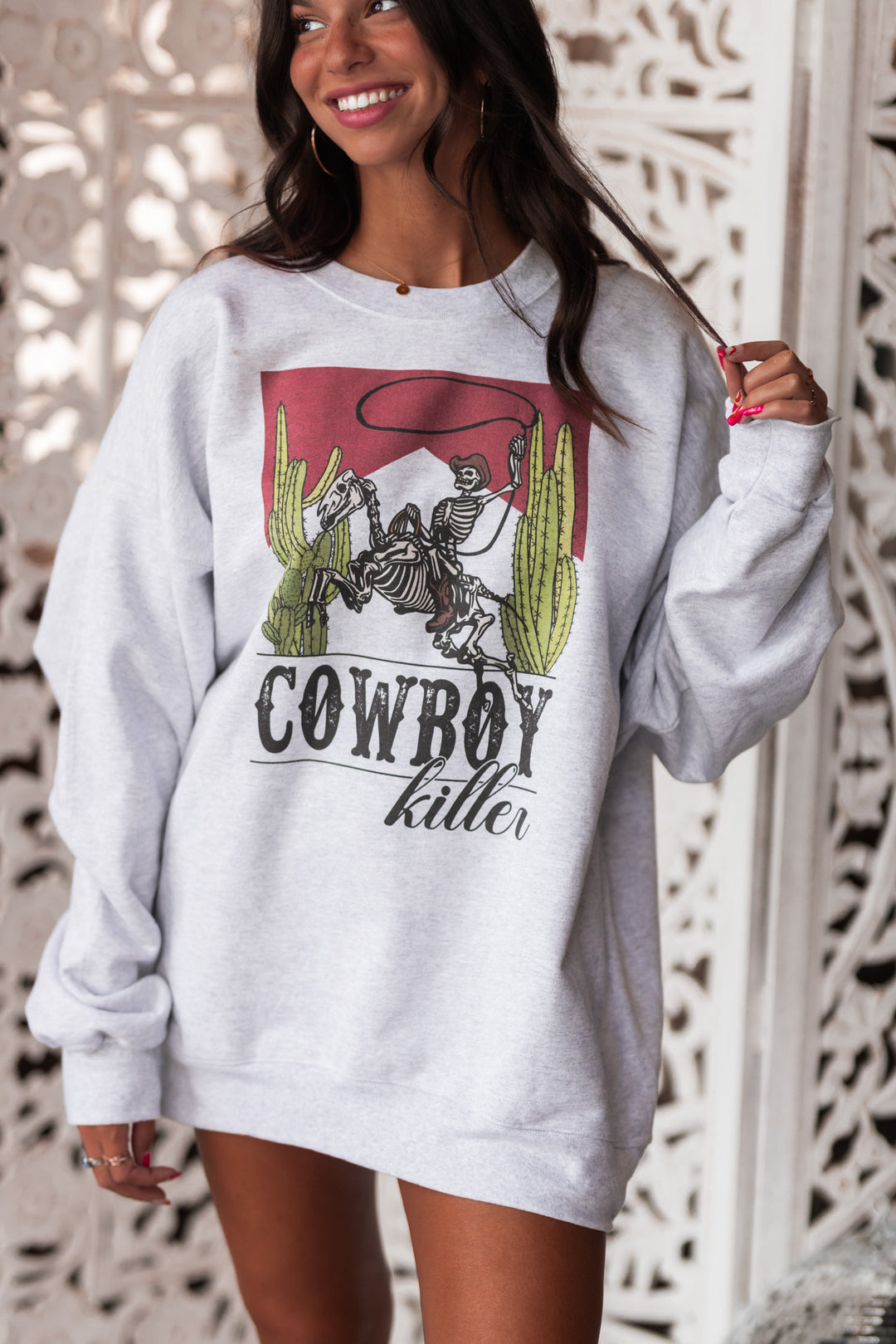 Cowboy Killer Graphic Sweater