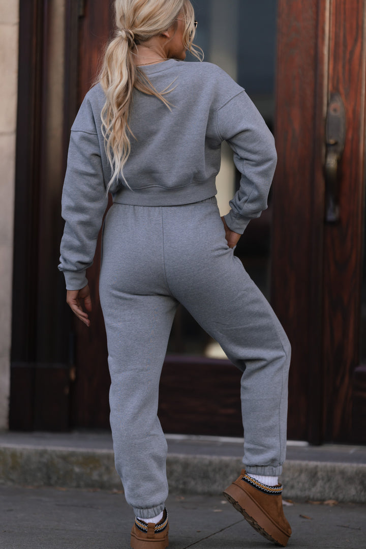 Fleece Essential Sweatpants (Heather Grey) FINAL SALE