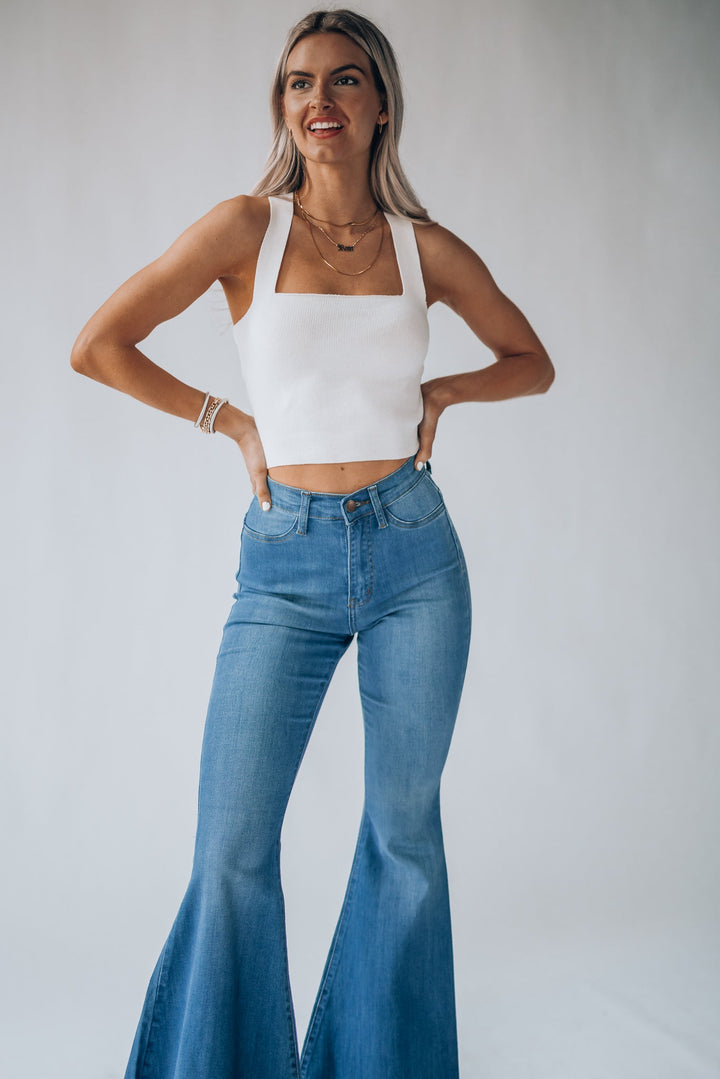 Heartbreaker Knit Crop Top (Ivory) FINAL SALE