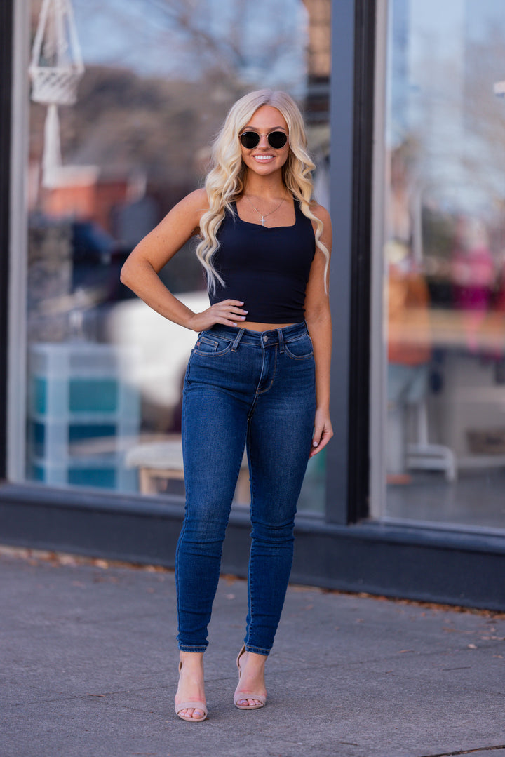 Judy Blue High Waist Thermal Denim Jeans