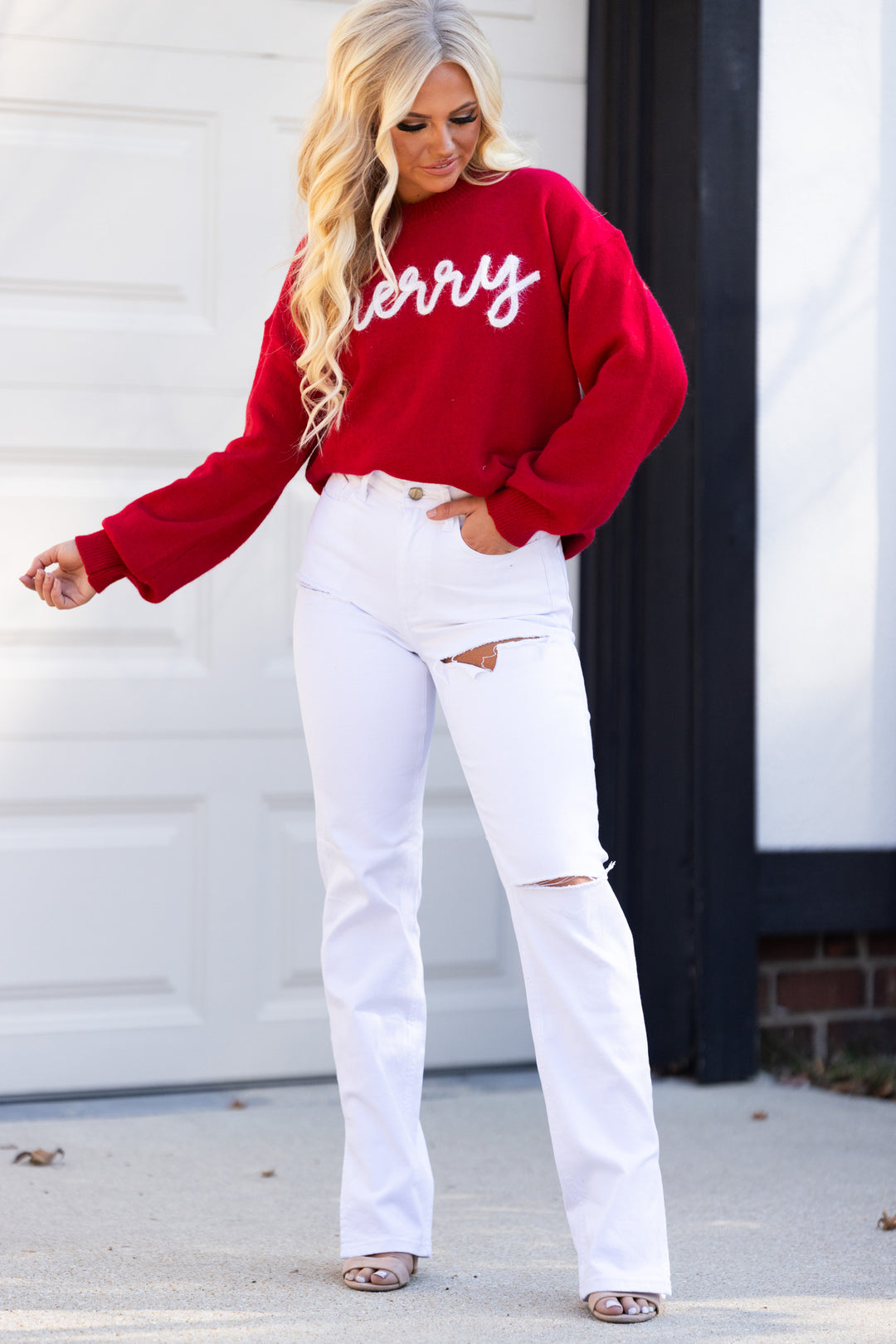 Houston Relaxed Jeans (White) FINAL SALE