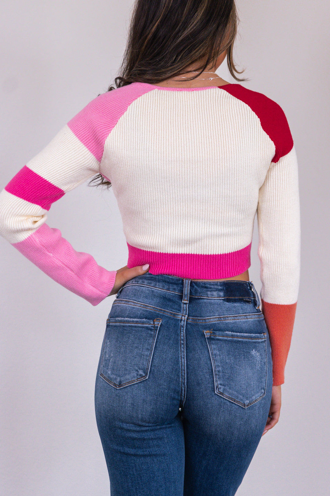 Cupid's Color Block Knit Top FINAL SALE