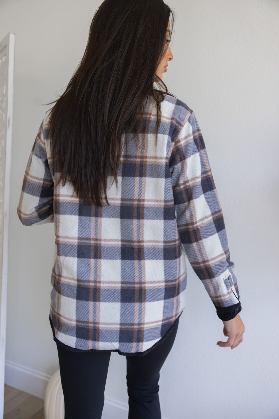 Cinnamon Spice Reversible Plaid Jacket (Black)