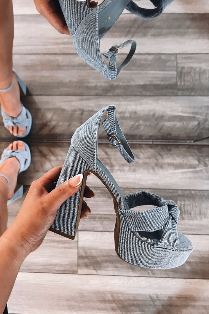 Vallerie Denim Heel