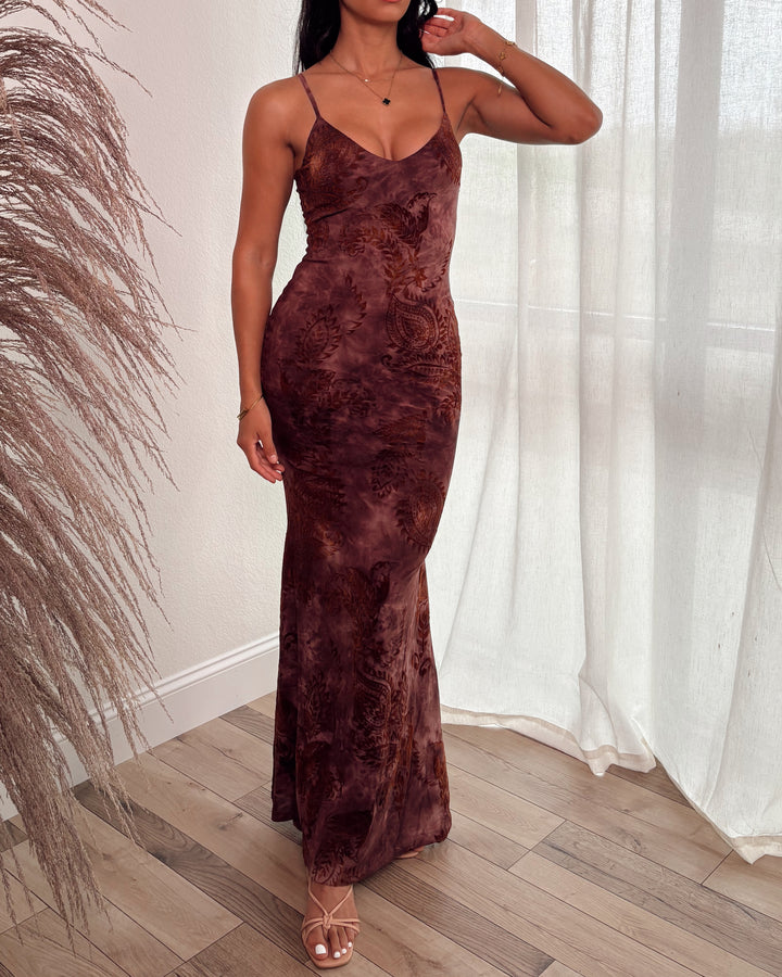 Angelique Burnt Out Maxi Dress