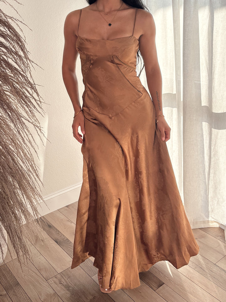 Catalina Satin Maxi Dress