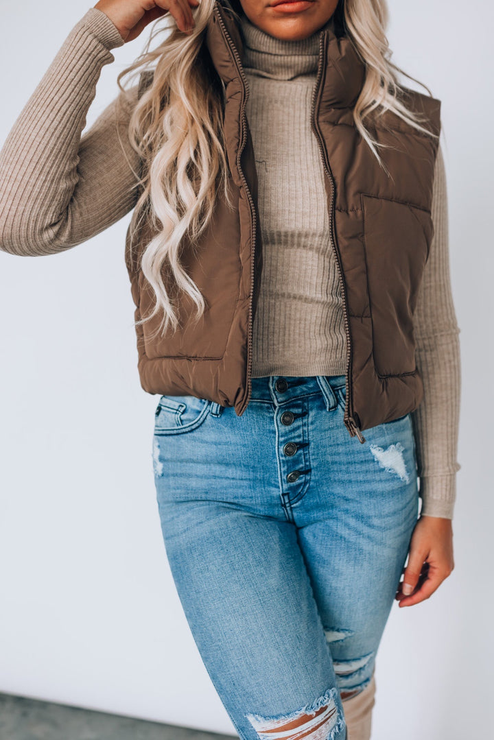 Essential Puffer Vest (Cocoa)