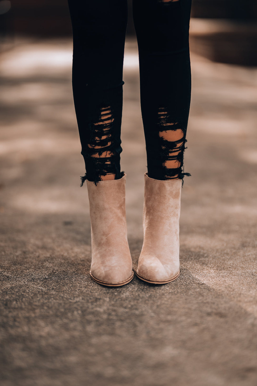 Juliette Booties (Taupe)