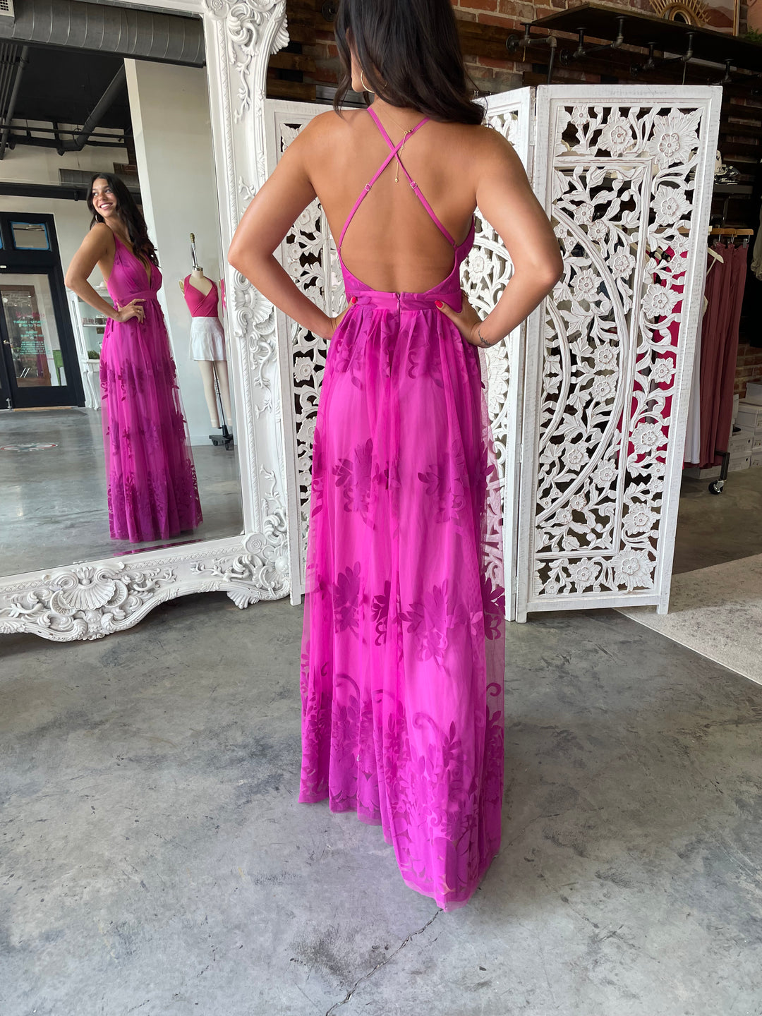 All My Love Maxi Gown (Magenta)