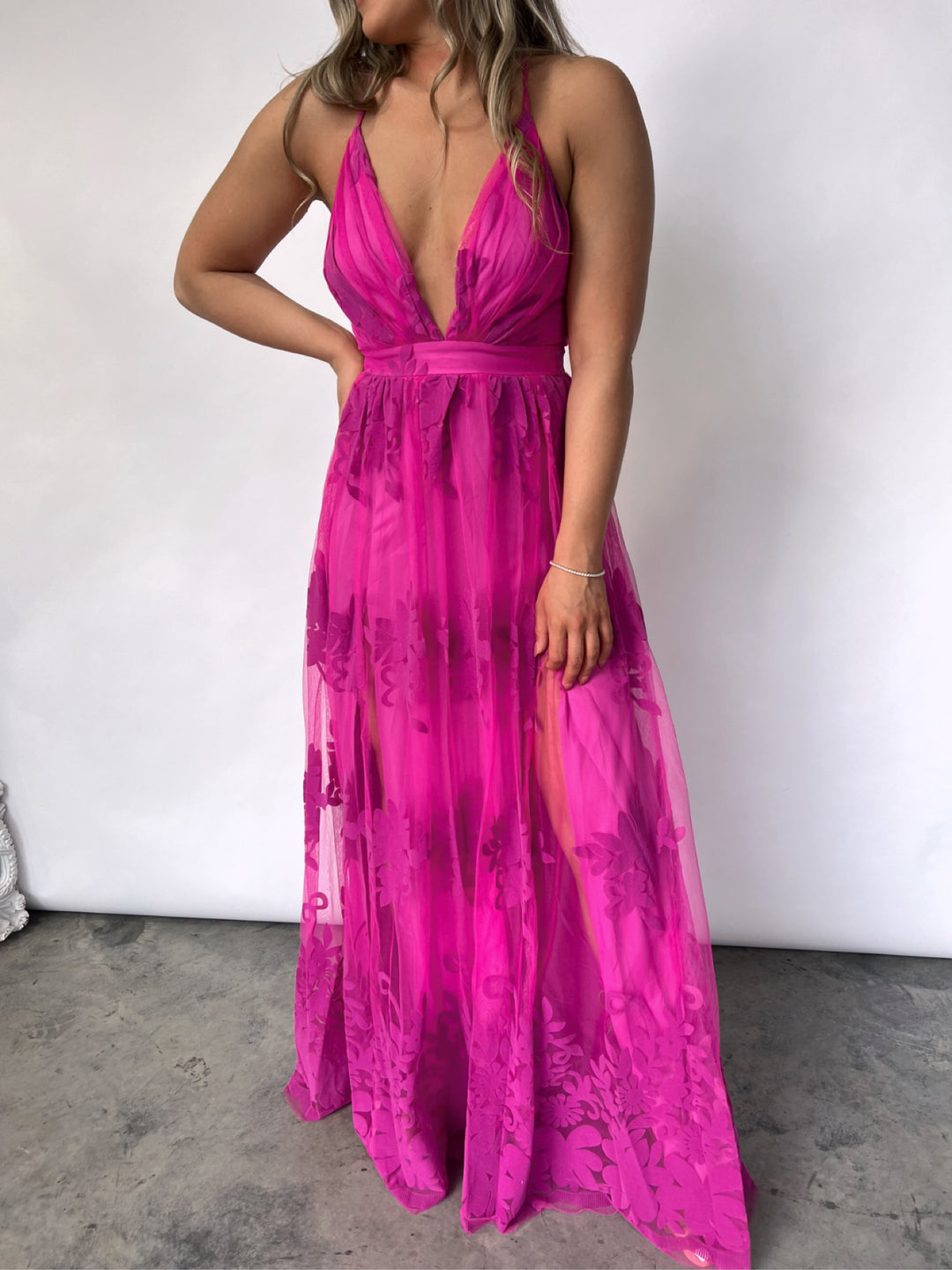 All My Love Maxi Gown (Magenta)